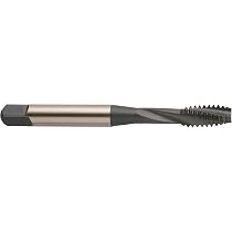 YG-1 F8283 F8 Series Vanadium Alloy HSS Spiral Flute Tap Tin Coated Round Shank With Square End Bottoming Chamfer 8 32 Thread Size H3 Tolerance