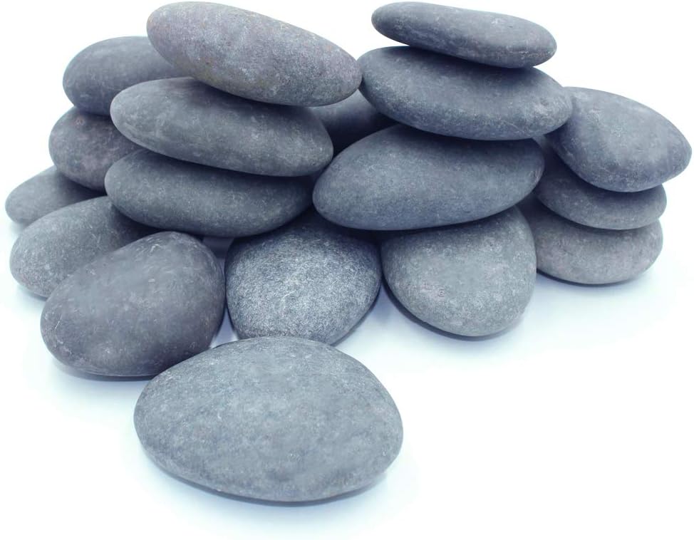 Indoor Fountains & Accessories - Ultra Large River Rocks for Painting – 20 Extra Big Rocks, 3.5” - 5” Inch Flat Smooth Stones, 12-14 LB. of Craft Rocks for Rock Painting, Kindness Stones, Painting Rocks Supplies for Adults and Kids