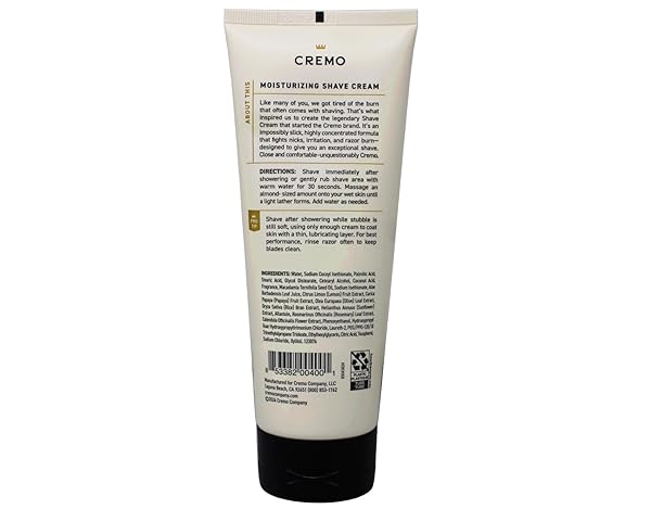 CREMO CLASSIC CITRUS SHAVE CREAM 6 OZ (PACK OF 8)
