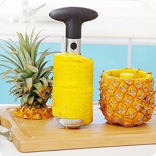 TAFOND Stainless Steel Pineapple Corer Pineapple Peeler Pineapple Slicer 3 in 1 tool Fruit Cutter