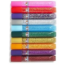 Elmer's Washable Glitter Glue, Classic Rainbow, Pack of 10 Pens  (E199)