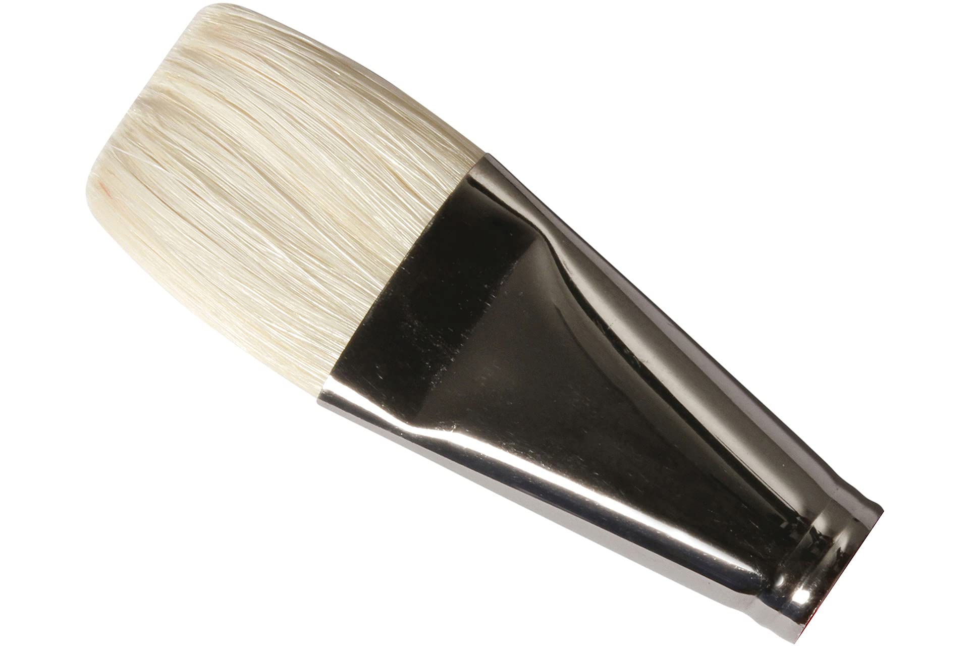 Daler-Rowney Georgian Oil Brush, Natural Hog Bristle, Long Handle, Short Flat, 16