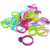 30 Pcs Pastry Bag Ties, Silicone Icing Bag Ties, Reusable Piping Bag Ties Decoration Bag Cake and Pastry Supplies Clips, Incl