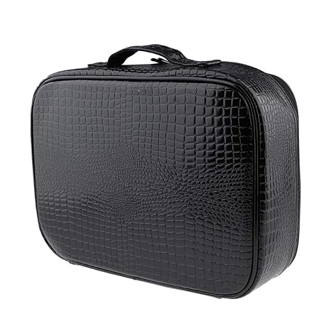 IPOTCH Große Friseurtasche Friseur Werkzeugtasche Friseur Geräte Koffer Tasche, Hohe Qualität - Alligator Texture Schwarz