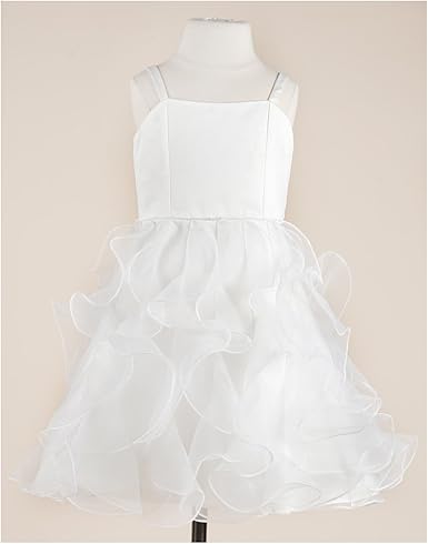white tutu flower girl dress