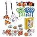 100 Pieces Sports Birthday Party Favors, Prize Box Toys for Kids, Goodie Bags, Football, Baseball, Basketball, Soccer Pinata Stuffers
