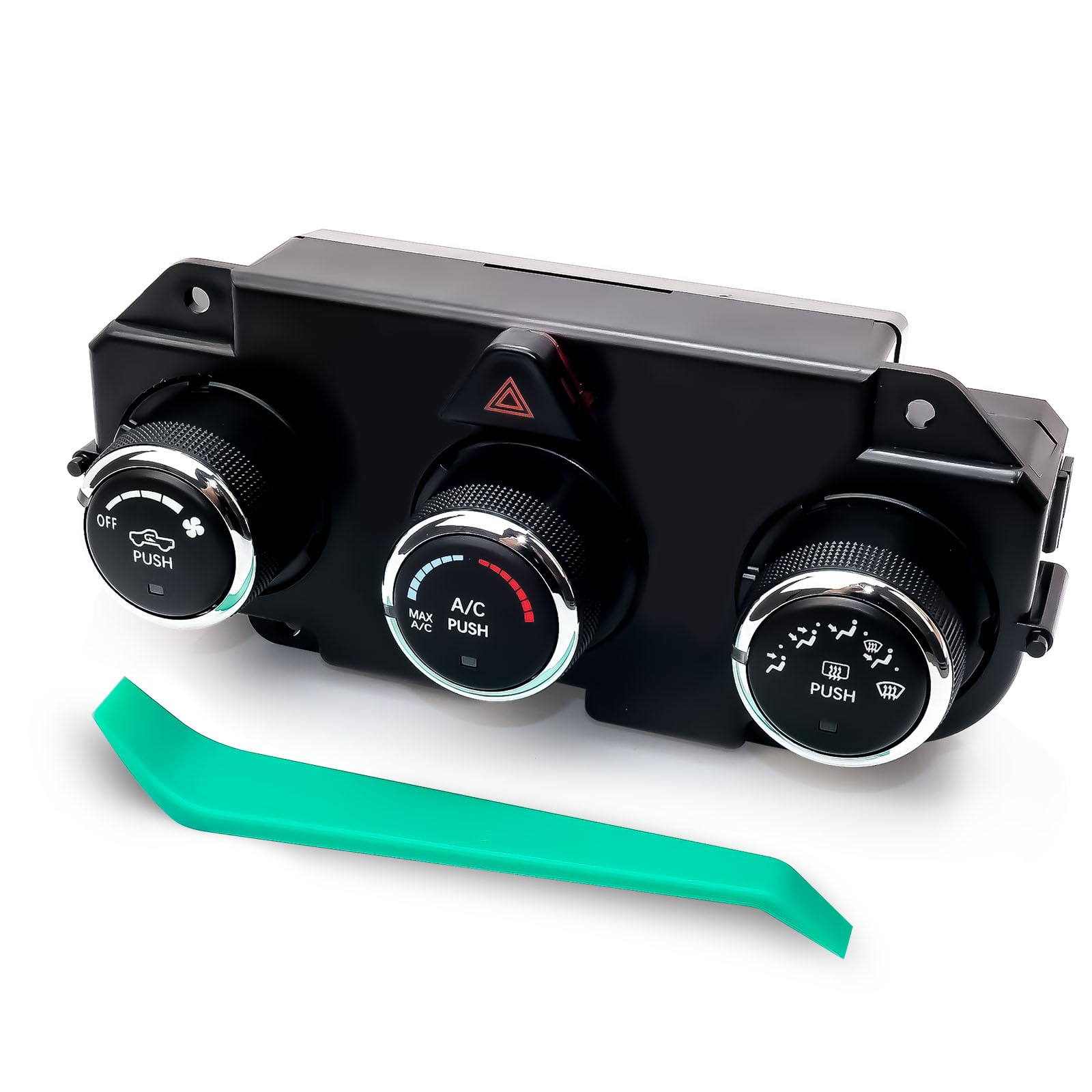 Photo 1 of 68268189AA AC Heater Climate Control Unit Heat Defrost Fit for 2013-2018 RAM 1500 2500 3500 Air Conditioning Temperature Controls Panel Module Replace# 68105021AF 68105021AC 68226600AA/AB 68236775AB