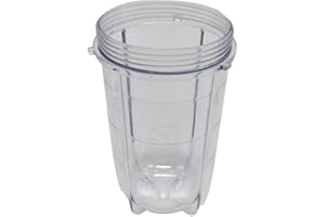 JOYMIXMAN JOYSTAR 1 pcs 16oz Replacement Tall Jar Cup Fits Original Magic Bullet Blender Juicer,cups Compatiable with Model MB1001/MB 1001B/MBR-1701 /MBR-1702 /MBR-1101 /MB-BX1770-02/MBR-0301 (1, 16oz Tall cup)