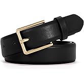 VONMELLI Belt for Women, Women's Leather Belt for Jean Dress, Fashion Ladies Belts with Rectangle Buckle