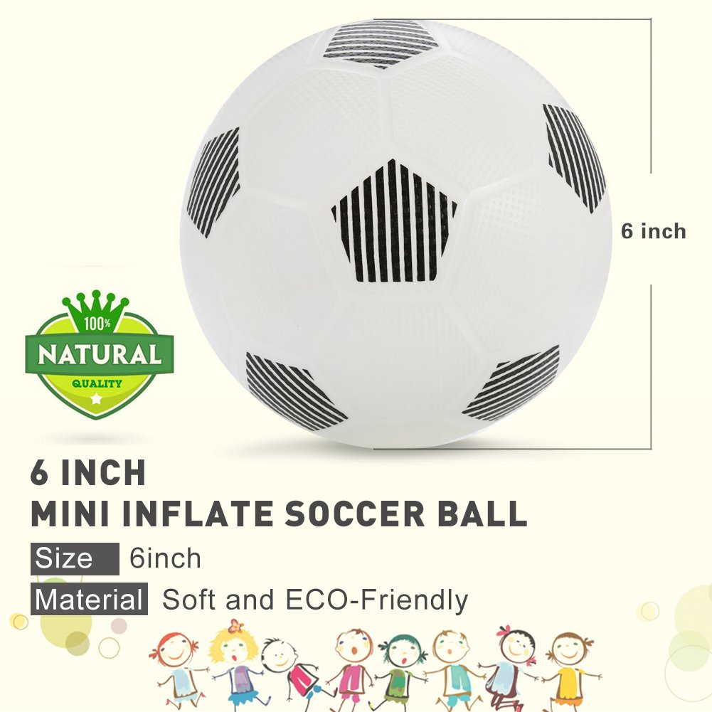 Sports Toy Ball Set for Toddlers,Soft Inflate Bouncy Balls for Kids Playground Outdoor Indoor Family Games(Includes 5 inch Basketball,5 inch Soccer,8.5 inch Football,Pump) Pack of 3