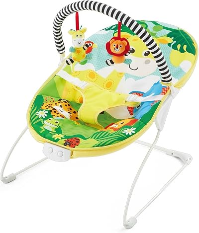 LADIDA Baby Bouncer Safari Theme with Music and Vibration