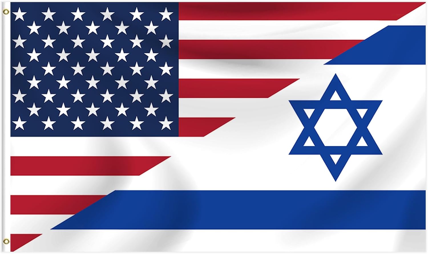 Flags - USA and Israel Flag,3x5 Ft American Israeli Friendship Flags with Brass Grommets for Indoor and Outdoor, Double Sided Israel Flags with Polyester and Vivid Colors