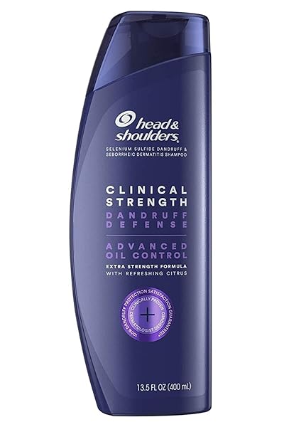 HEAD & SHOULDERS CLINICAL DANDRUFF DEFENSE + ADVANCED OIL CONTROL SHAMPOO, 13.5 FL OZ, 5.291 FL OZ