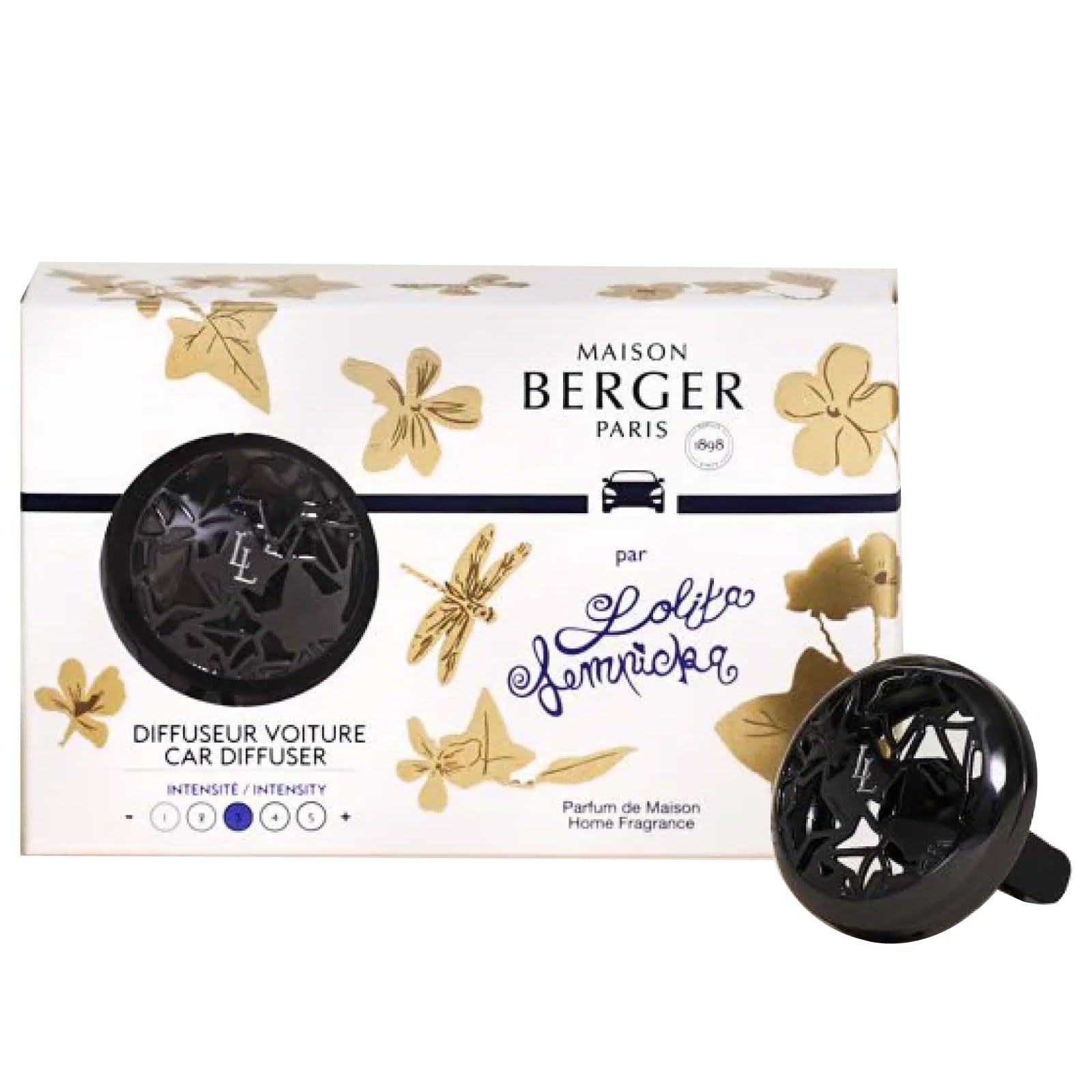 MAISON BERGER Lolita Lempicka Gun Metal Car Diffuser