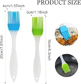 YHQZ 2 Pcs Silicone Pastry Brush Basting Cooking Baking BBQ Oil Brush Set 2 Size view 2