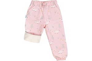 JAN & JUL Waterproof Fleece Lined Snow and Rain Pants for Toddlers and Kids