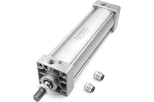 Baomain Pneumatic Air Cylinder SC 63 x 300,PT 3/8, Bore 2 1/2 inch(63mm), Stroke 12 inch(300mm),Dual Action 1 Mpa,for Industrial Machinery