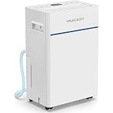 VEAGASO 32 Pint Dehumidifier for Basement and Home, Up to 2,500 Sq. Ft. | Compressor Dehumidifier with Drain Hose, 3 Modes, 30&ndash;80% Humidity Control, 38 dB Sleep Mode, 24H Timer, Auto Defrost, Timer