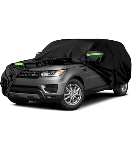 Waterproof Car Covers Replace For 2009-2025 Land Rover Range Rover SWB, 6 Layers All Weather Car Cover With Zipper Door & Windproof Bands For Snow Rain Dust Protection
