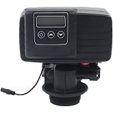 Water Softener Valve,5600SXT Time Digital Control Valve Water Softener Control Head Digital Metered Replacement Head for Filter Softener Tank (Black)