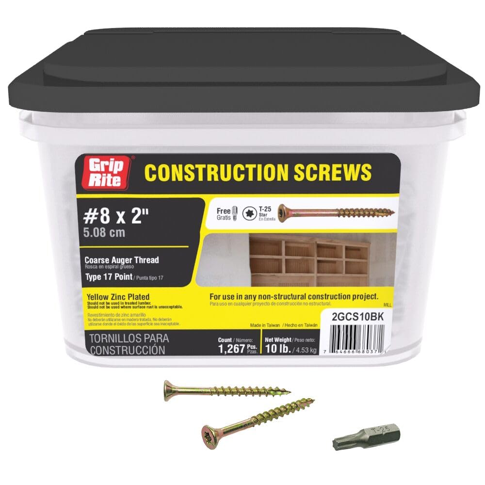 Grip Rite Prime Guard 2GCS10BK T25 Star Drive