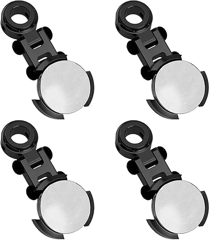 Magnetic RC Body Post Mounts – Invisible 1/10 Scale Mount For Axial SCX10, Redcat, Traxxas Crawlers, 4pc Aluminum & Magnet Set