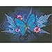 DIY 5D Diamond Painting by Number Kits, Full Drill Crystal Rhinestone Embroidery Pictures Arts Craft for Home Wall Decor Gift (Butterfly, 11.8x15.7inch)