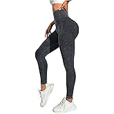 WDIRARA Women's High Waisted Workout Legging Tummy Control Stretchy Yoga Pants