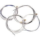 Double Bass String, Professional Double Bass Steel Wire String Music Instrument Accessory for Bass Double Bass Strings 3 4 Set Double Bass Strings 3/4 Set Upright Double Bass Strings Double Bass