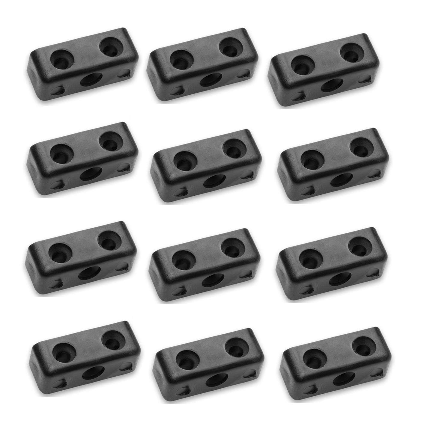 TERFยฎ 50 Pcs Heavy Duty Modesty Block Wood & Furniture Jointing Connector - Black