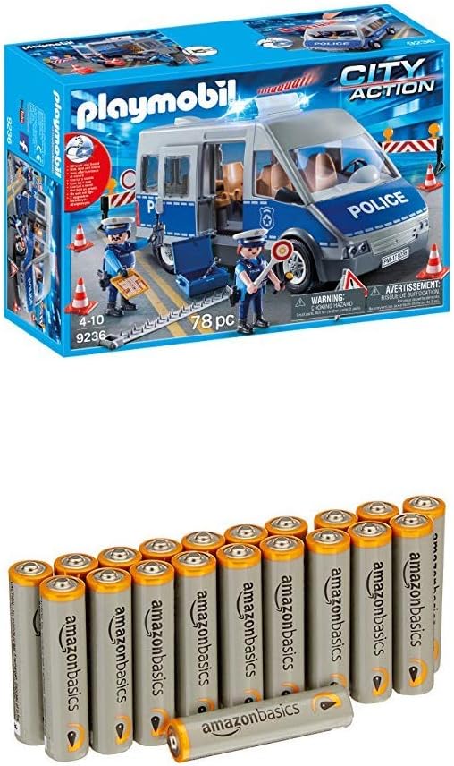 playmobil 9236 city action traffic police van
