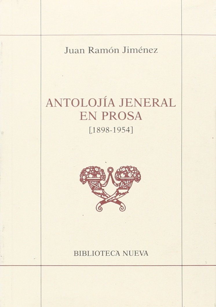 Portada de Antolojia jeneral en prosa (rustica) (OBRAS COMPLETAS)