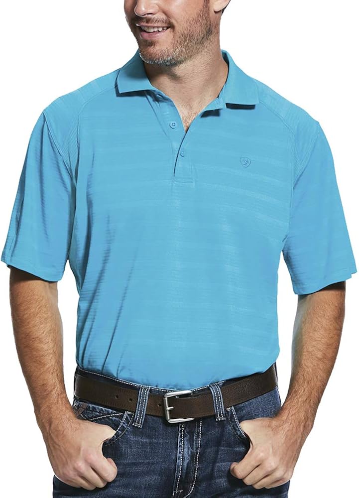 Ariat Men's AC Mesh Venttek Polo Shirt: Clothing