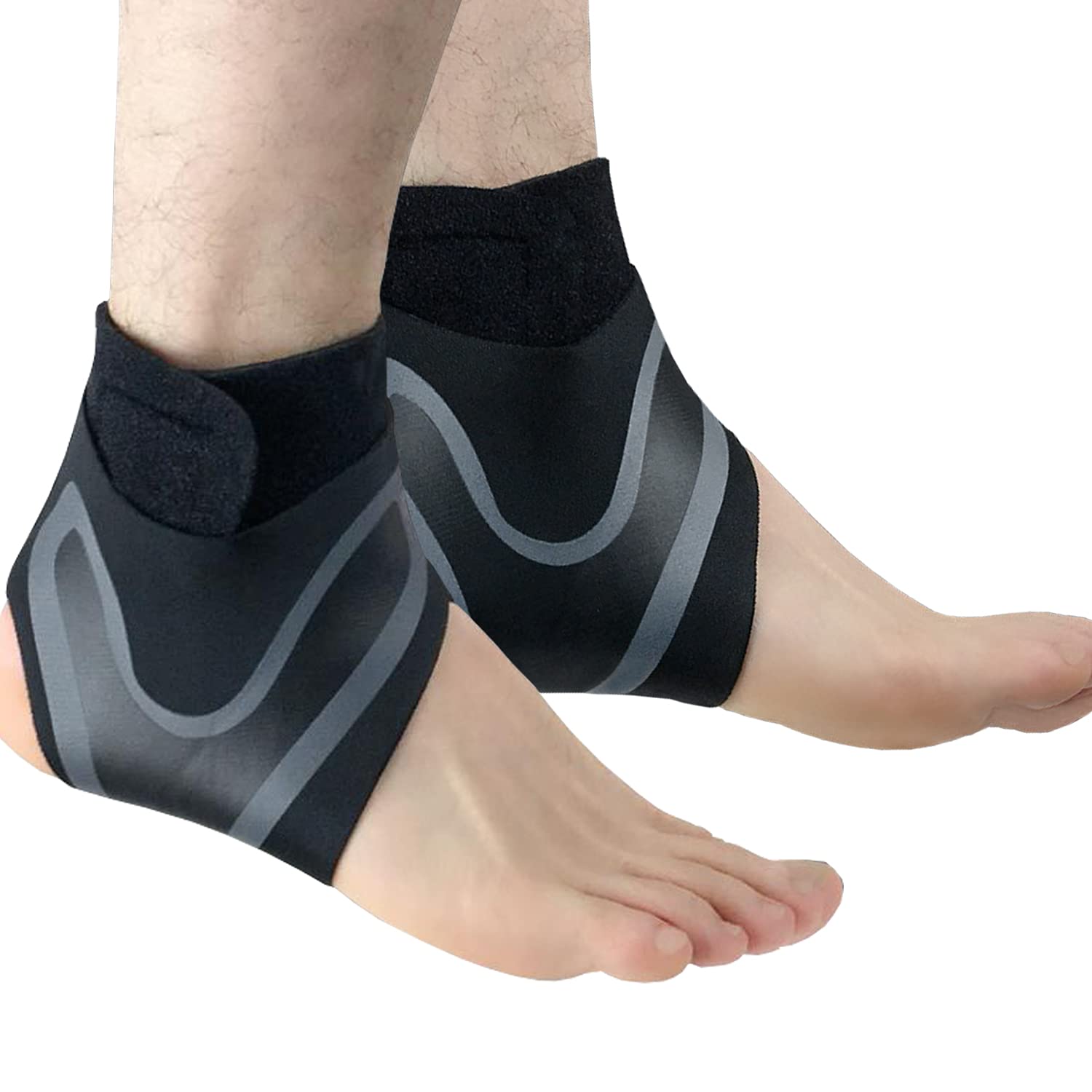Mokiro Ankle Support Brace, Adjustable Ankle Brace Wrap Strap for Women and Men Sports Protect Injury Recovery Foot Discomfort Relief