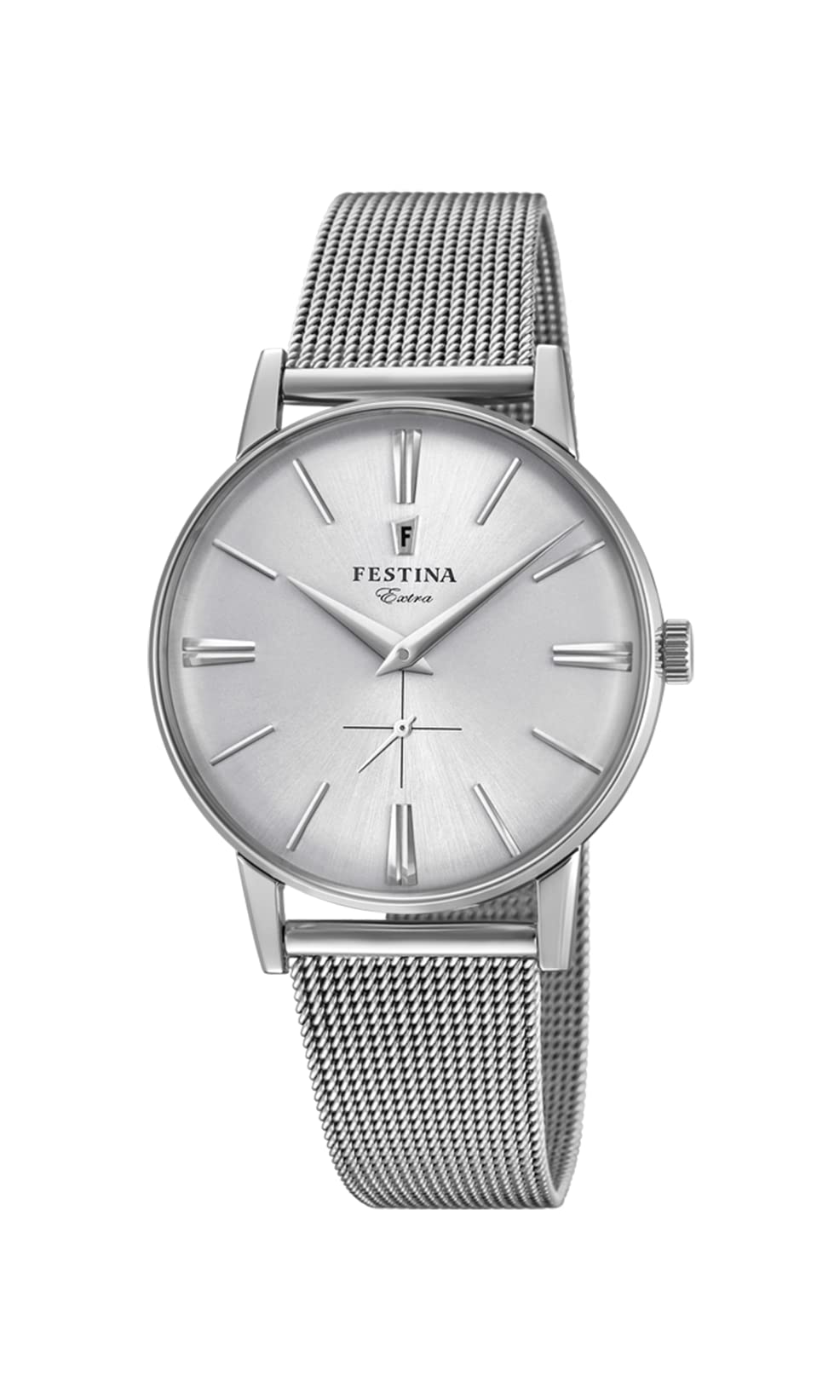 Festina Mens Quartz Watch, Analogue Classic Display and Stainless Steel Strap F20252/1