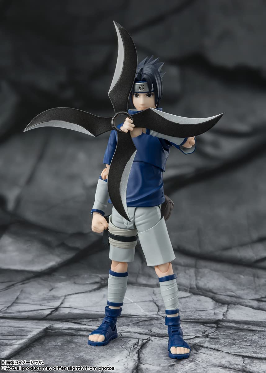 TAMASHII NATIONS - Naruto - Sasuke Uchiha -Ninja Prodigy of The Uchiha Clan Bloodline- S.H.Figuarts Action Figure