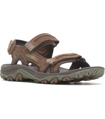 Merrell Hiking Sport Sandal Huntington Brown Leather Men\'s 14 J036845 Men main image 3