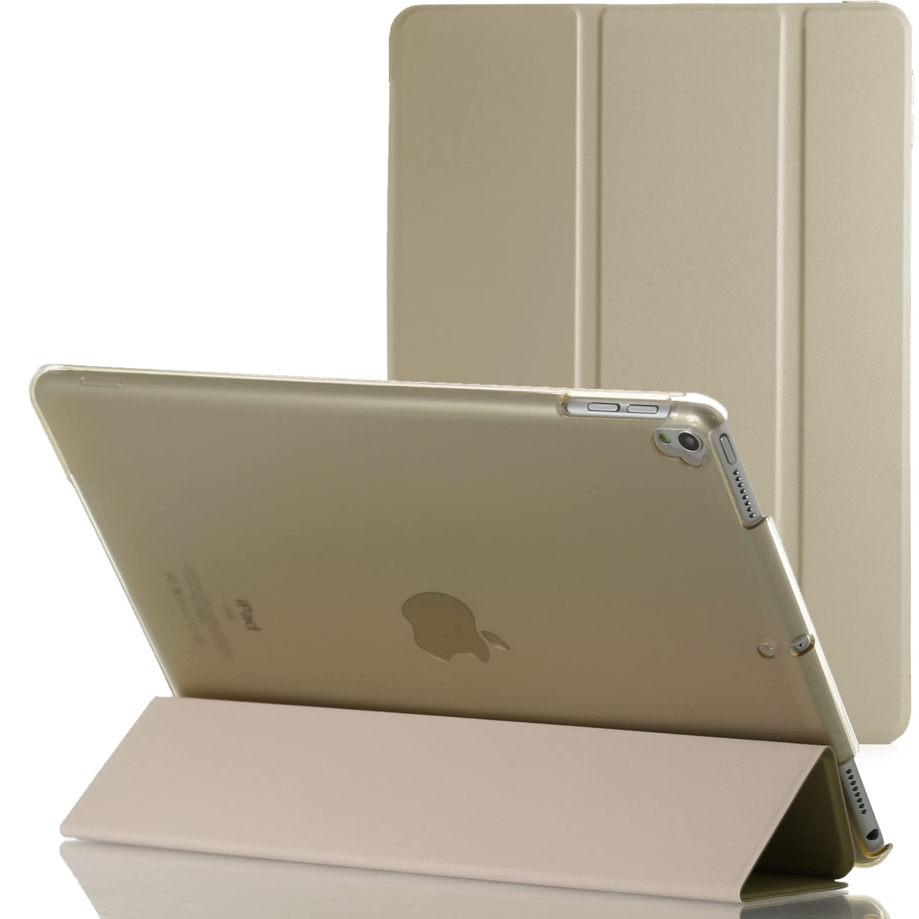 Apple iPad 9th, 8th, and 7th Generation Case - Gold Magnetic Flip Cover with Auto Sleep/Wake Function