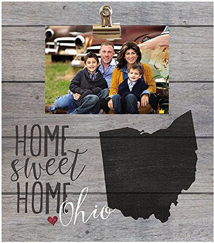 Kindred Hearts 12"x13.5" Ohio Clip It State Pallet Board Wall Art