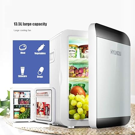LINLIN Mini Fridge 13.5L Nevera portátil pequeña para Dormitorio ...