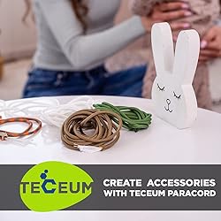 TECEUM Paracord Type III 550 Fluo Green – 50 ft