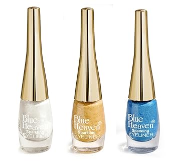Blue Heaven Cosmetics Combo Of 3 Sparkeling Eyeliner (01, 02, 09) 5 Mlx 3 Pc