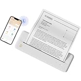HPRT Wireless Portable Printer - Bluetooth Thermal Printer for Travel | Fun App Printing for Mobile/Office/School/Home, Compatible with iOS Android, 210mm Paper Roll Included, White