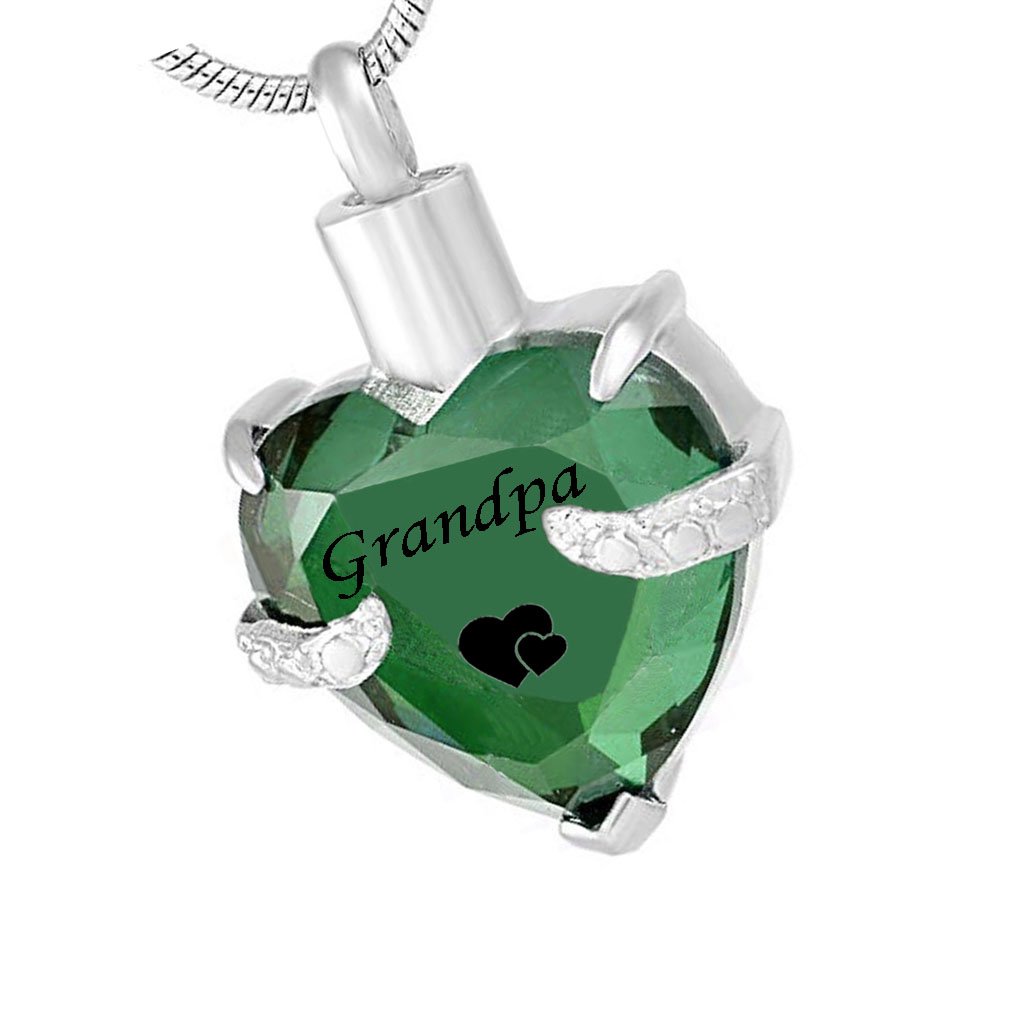WK Grandpa Urn Necklaces for Ashes 