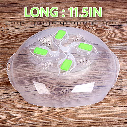 Microwave plate cover, Second Generation, prevent food splatter cover, product -Magnetic adsorption function. safe convenient with steam vent, Food-grade PP