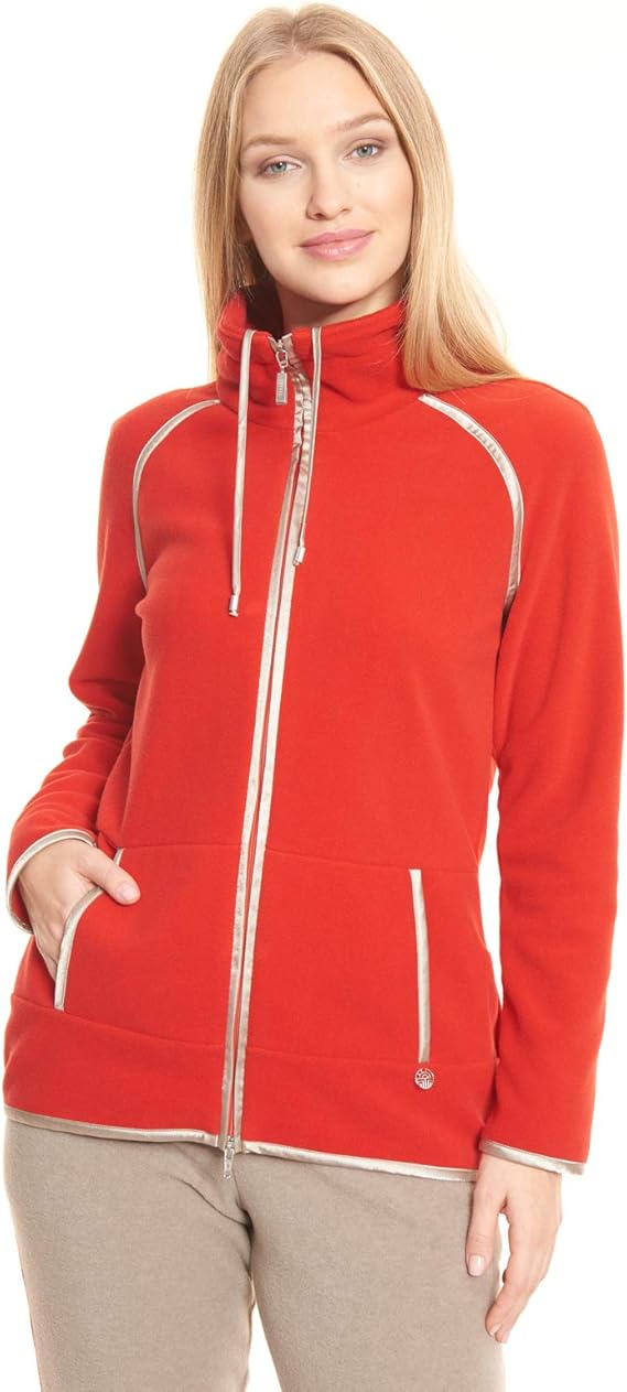 Féraud Casual Chic 3201138-16354 Women's Red Loungewear Jacket: Féraud