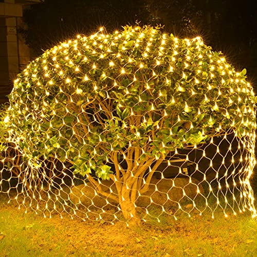 WATERGLIDE Outdoor Christmas Net Lights, 12FT x 5FT 360 LED Fairy
