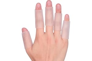 20 PCS Gel Finger Sleeve Protectors - Kimihome Silicone Finger Sleeves Cushions and Protects - Finger Cots Bandages Provide R