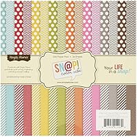 Snap! Colecci&oacute;n color Vibe Bloc de Papel, 6" (15.24 cm) X 6" (15.24 cm), 36 Hojas