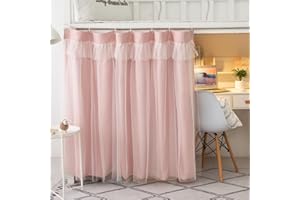 haozaikeji Dorm Bed Curtains Bottom Bunk Bed Curtains Single Bed Blackout Curtains Loft Bed Canopy for Students Dorm Bedroom